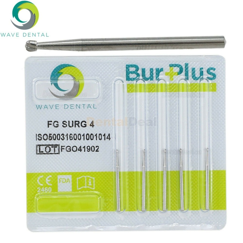 10Pcs FG Surgical Carbide Burs 1 2 4 5 6 8 Dental Friction Grip Round Carbide Burs